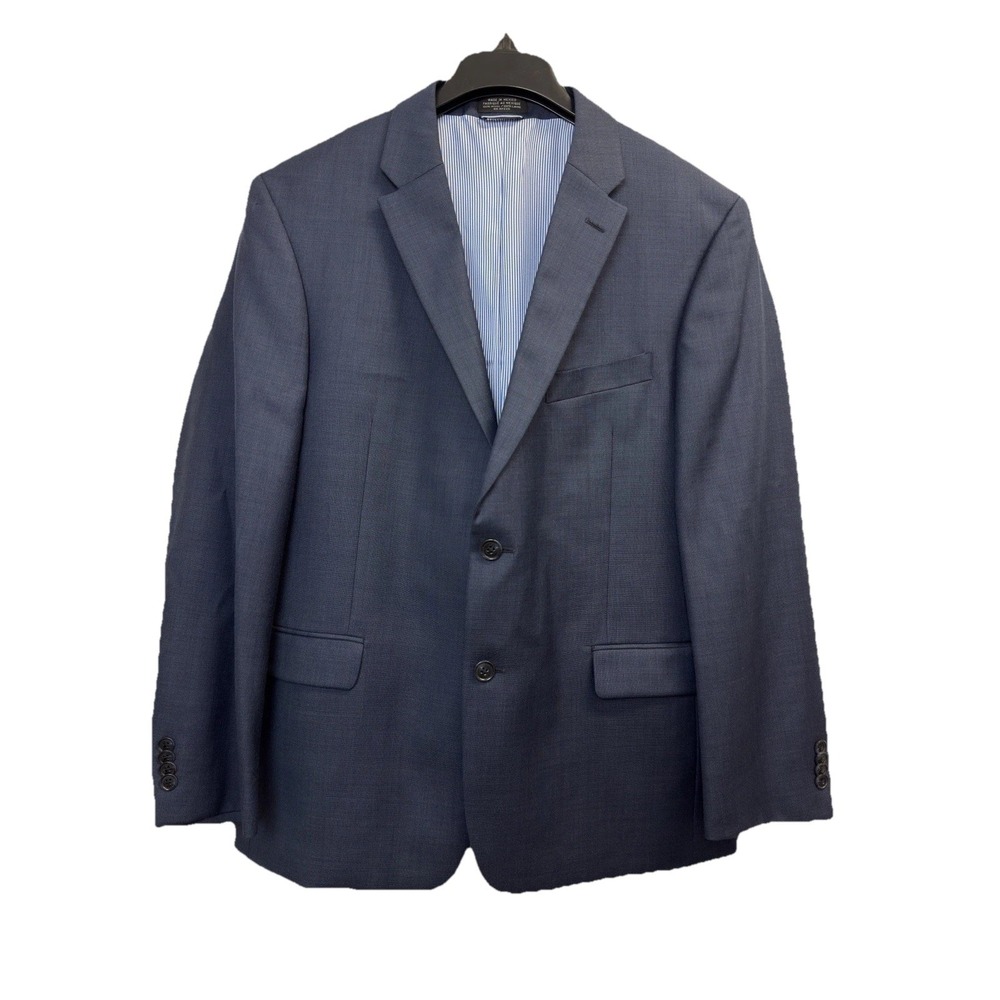 Tommy Hilfiger‎ Mens 42S Blazer Jacket Sports Coat Wool Business Blue Flaws